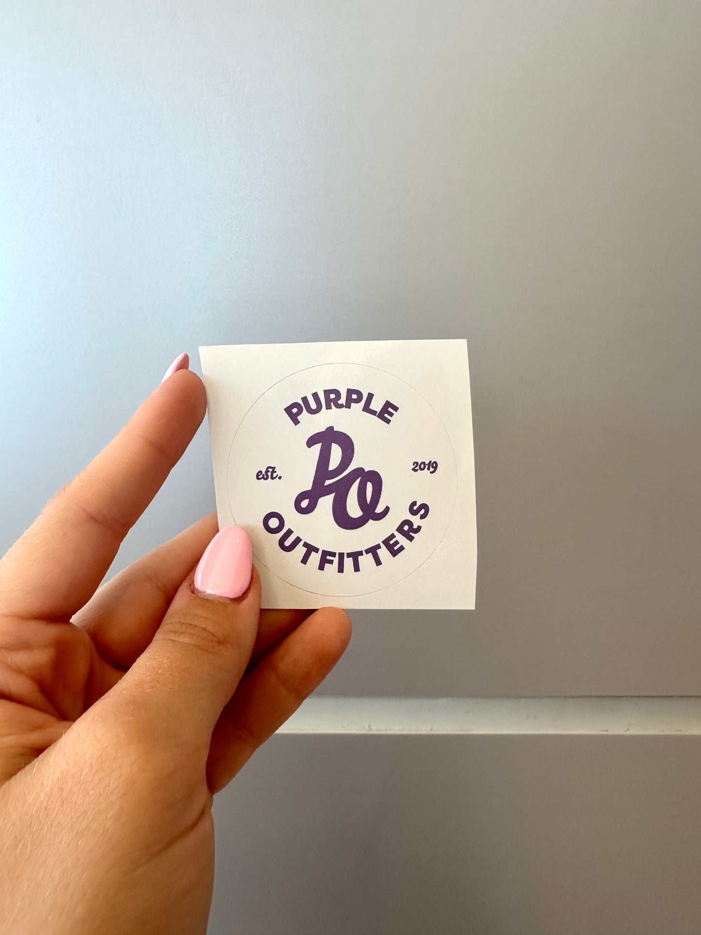 Purple Outfitters Logo Sticker