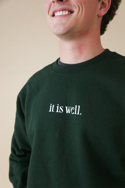 "it is well" crewneck